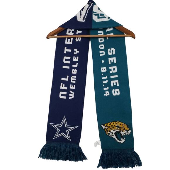 NFL International Series Scarf Cowboys vs Jaguars 2014 Knit - Picture 1 of 2